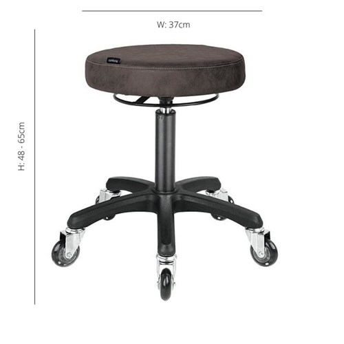 Stool - No Back - Textured Black